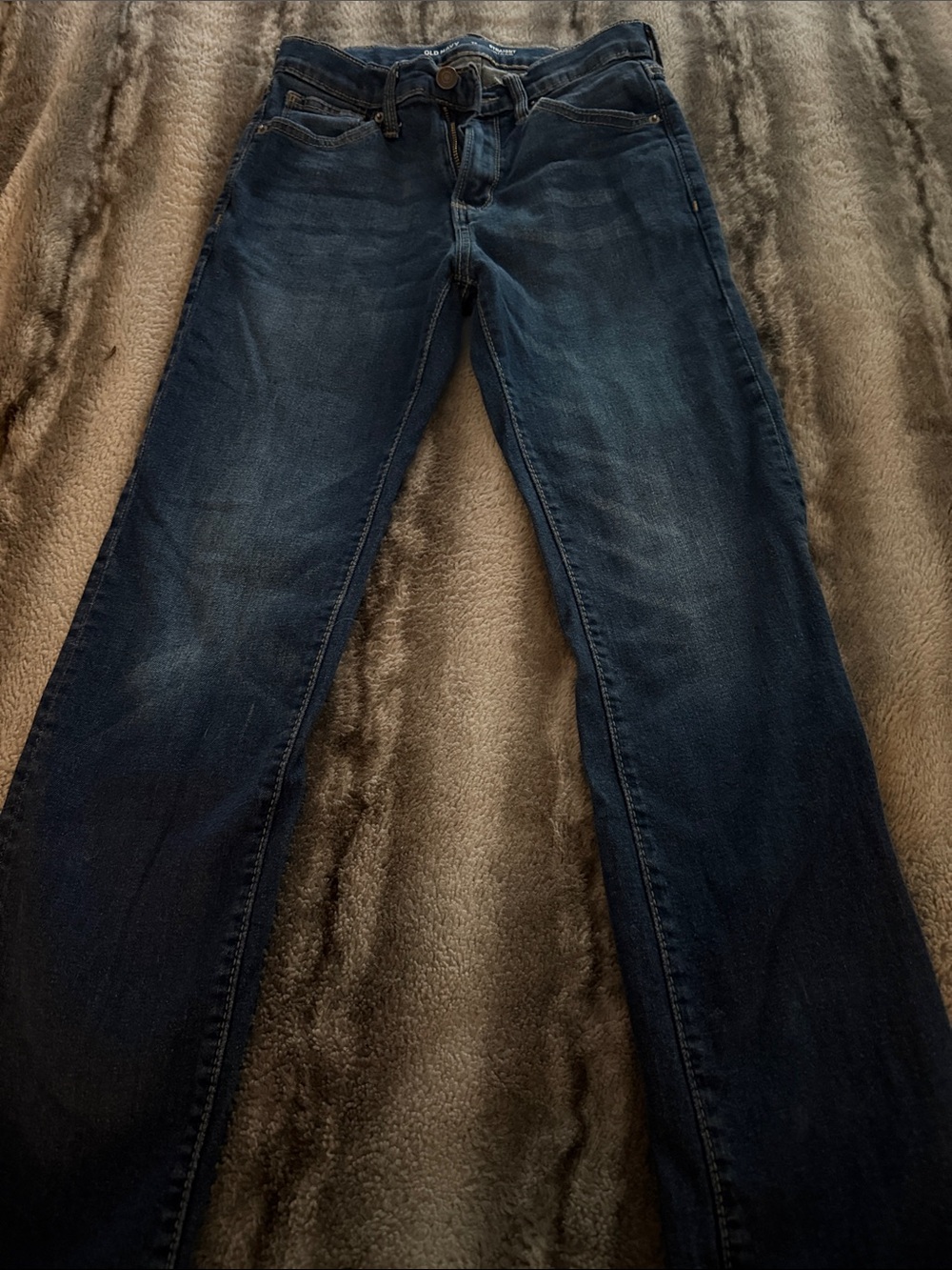 Old Navy Dark Blue Kids Straight-Leg Jeans